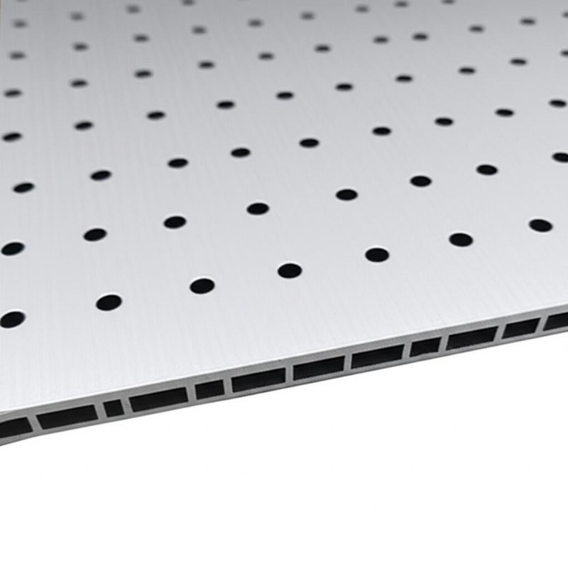 1240mm パネル幅 PE アルミ製複合パネル 4.0mm 穴の大きさと未割れの中核